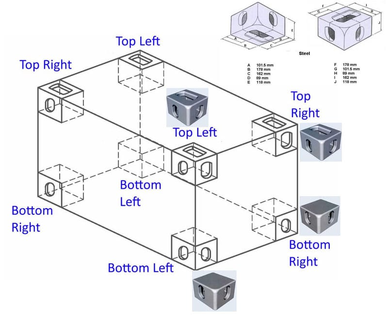 ISO container corner casting