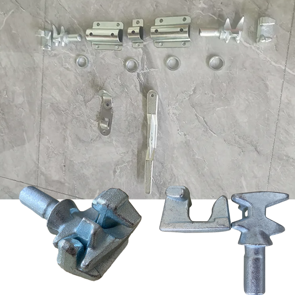 Container locking gear component details