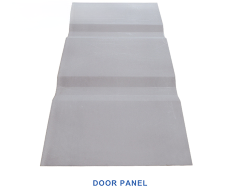 Corrugated container door panel