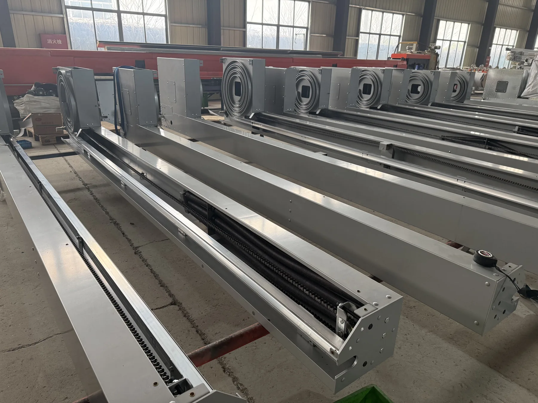 Industrial rolling shutter doors assembled in a China factory
